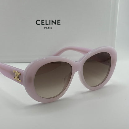 Celine Triomphe Butterfly Sunglasses, Light Pink
