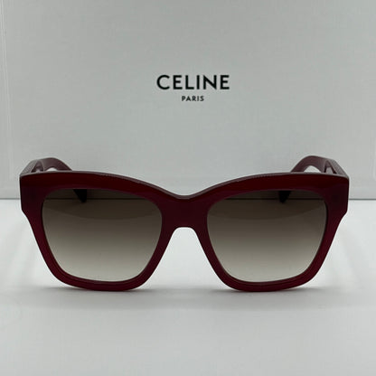 Celine Triomphe Square Sunglasses, Bordeaux