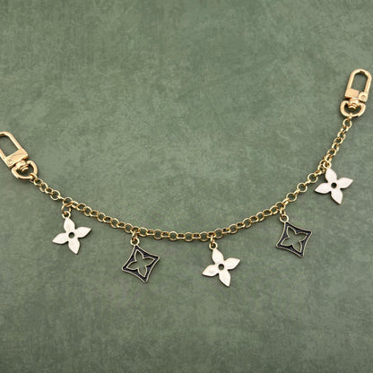 5 Mixed Motif Bag Charm Black/White