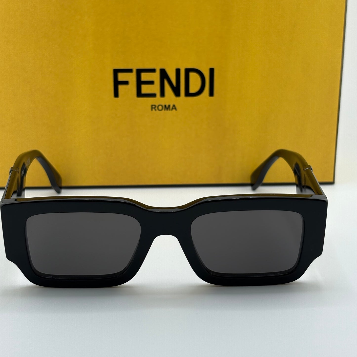Fendi Diagonal Rectangular Sunglasses