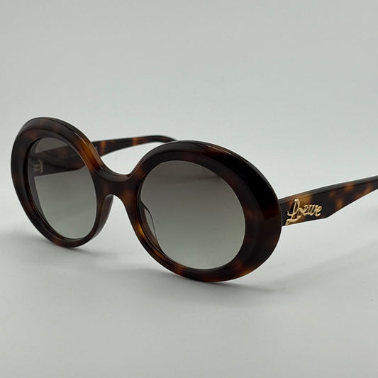 Loewe Curvy Tortoise Round Sunglasses