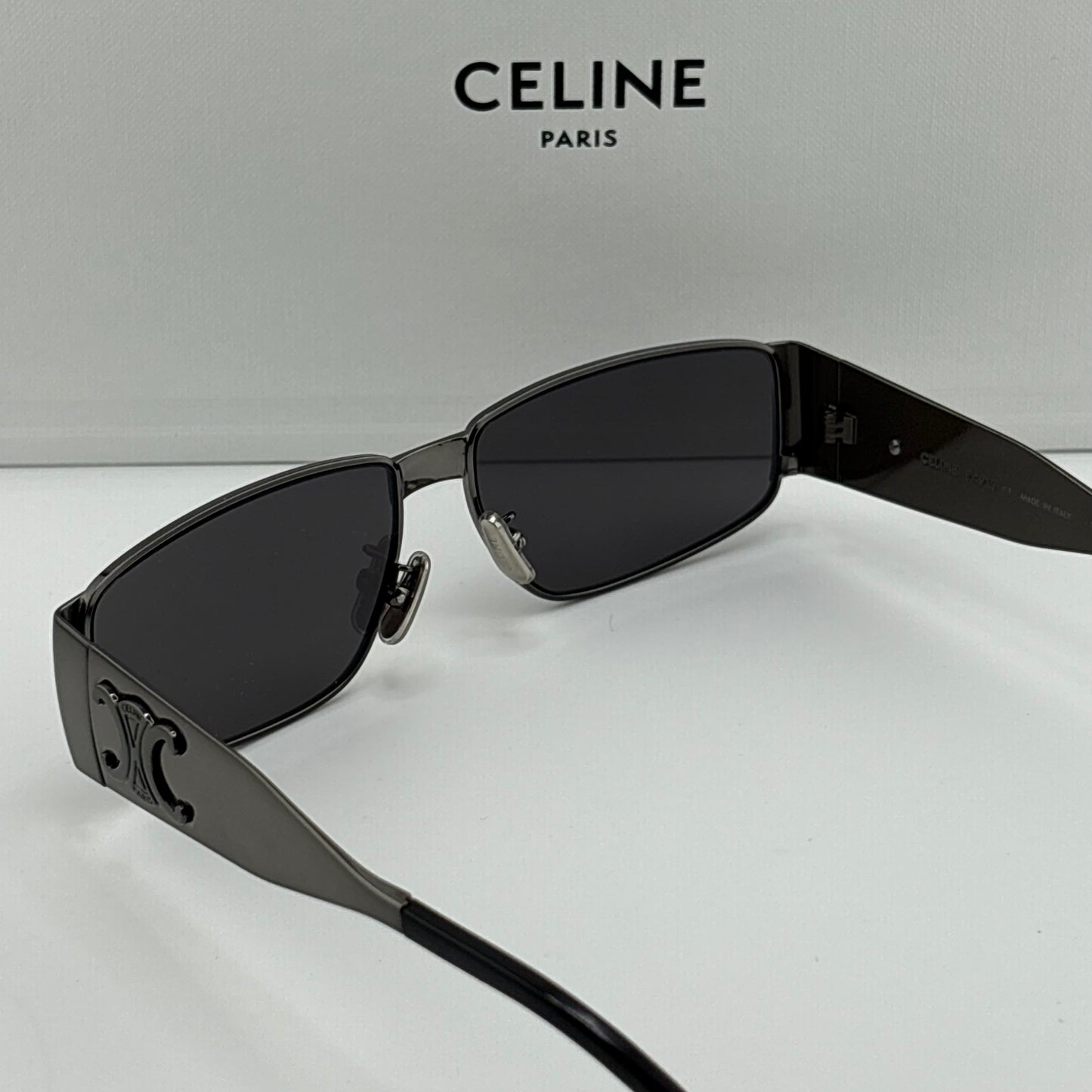 Celine Men’s Gunmetal Triomphe Sunglasses