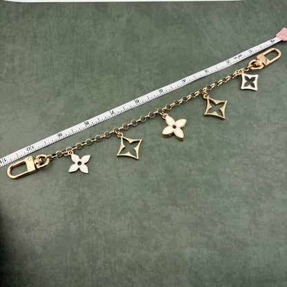 5 Mixed Motif Bag Charm White
