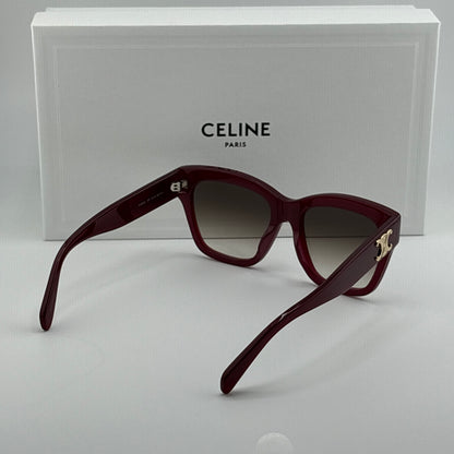 Celine Triomphe Square Sunglasses, Bordeaux