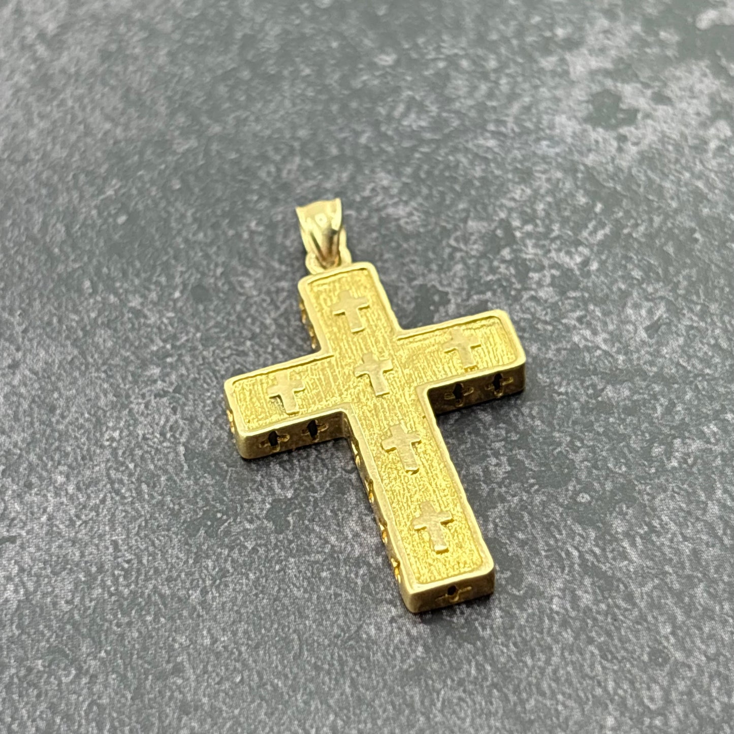14K Yellow Gold Multi-Cross Pendant