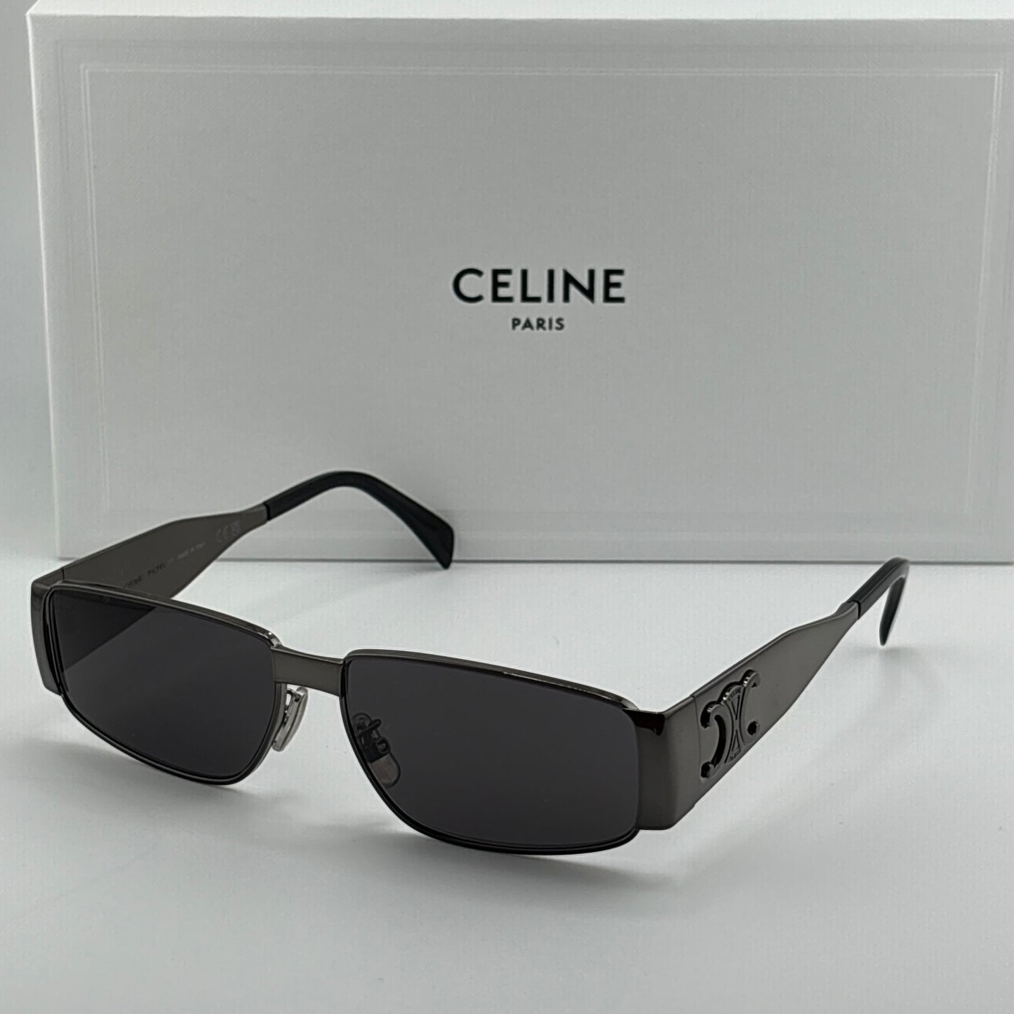 Celine Men’s Gunmetal Triomphe Sunglasses