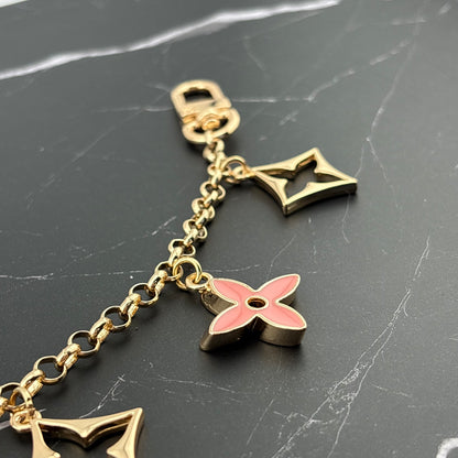 5 Mixed Motif Bag Charm Pink