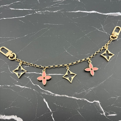 5 Mixed Motif Bag Charm Pink
