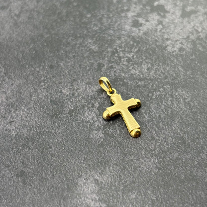 14K Yellow Gold Small Cross Pendant