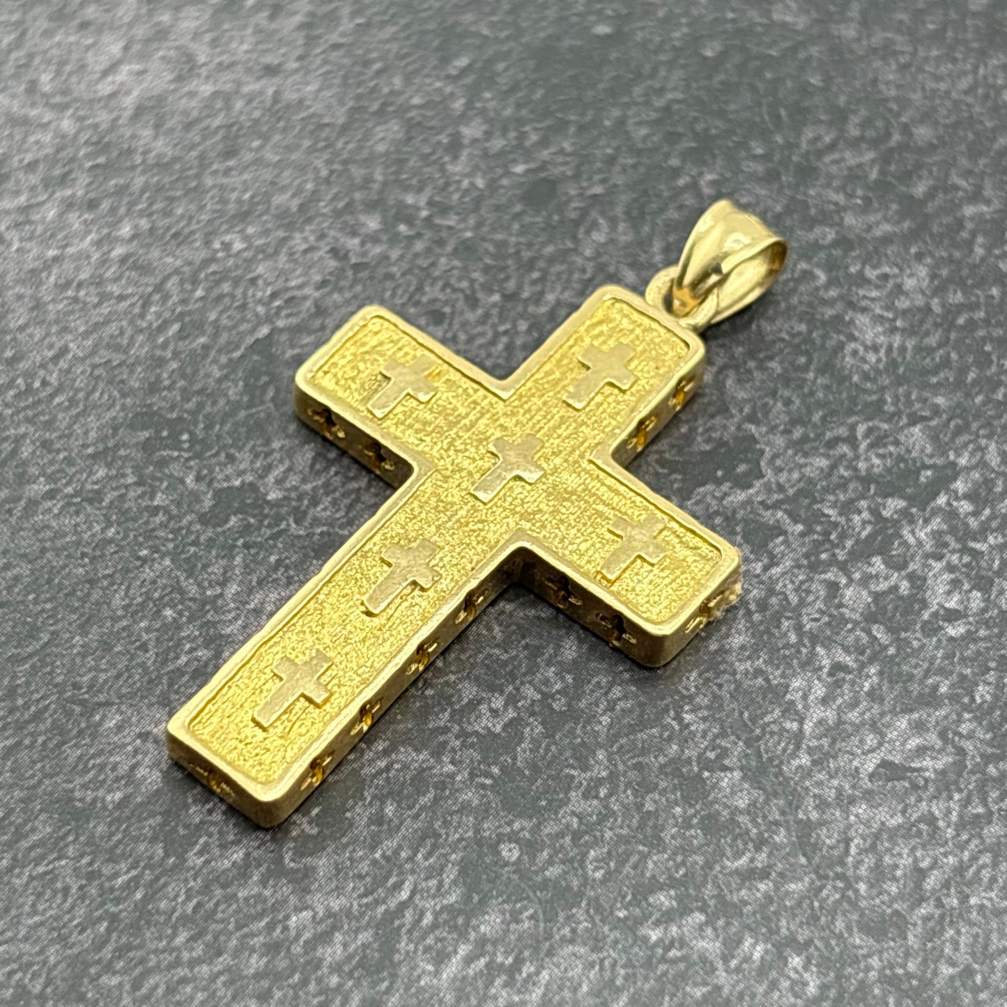 14K Yellow Gold Multi-Cross Pendant