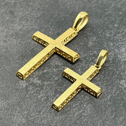 14k Gold Cross Pendants - 2 Sizes Available