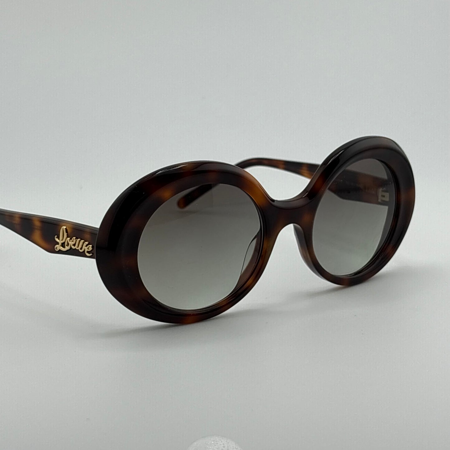 Loewe Curvy Tortoise Round Sunglasses