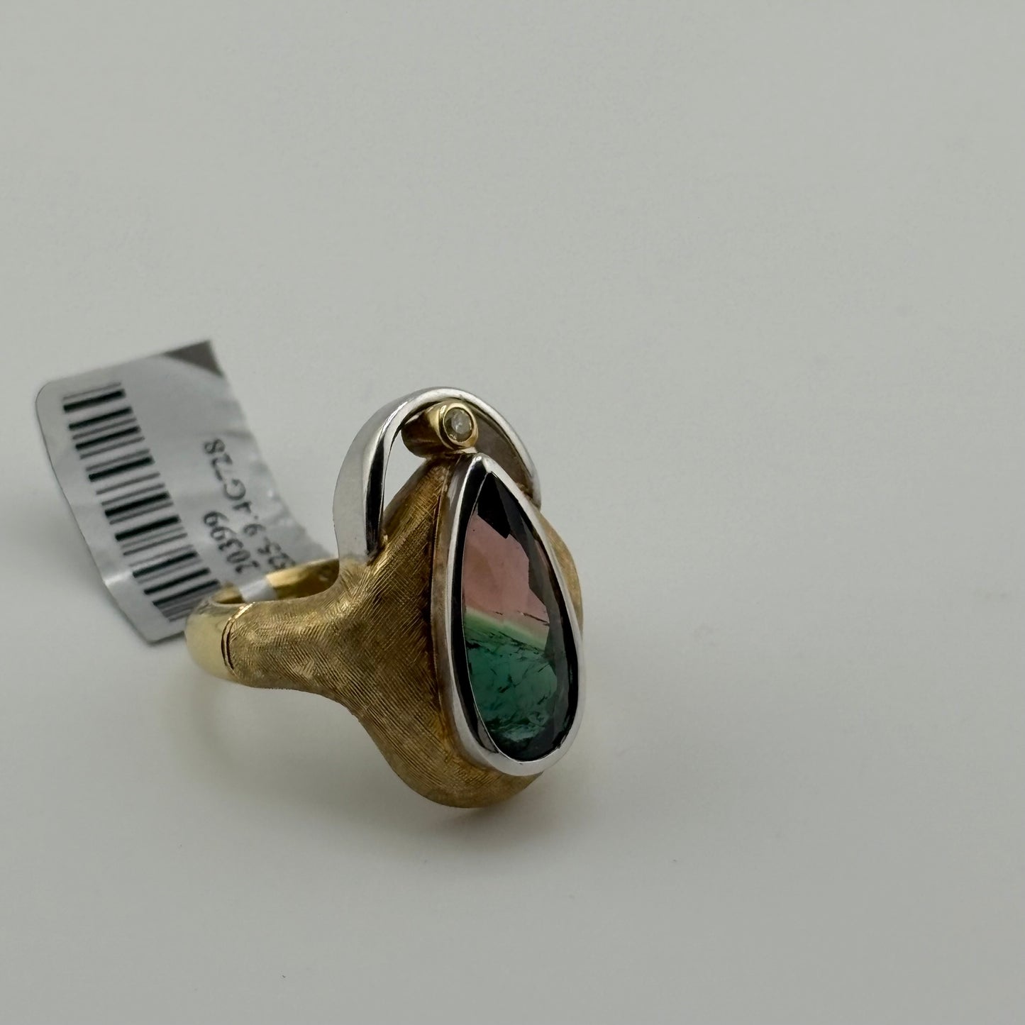 4CT Bi-color Tourmaline Ring, 18k