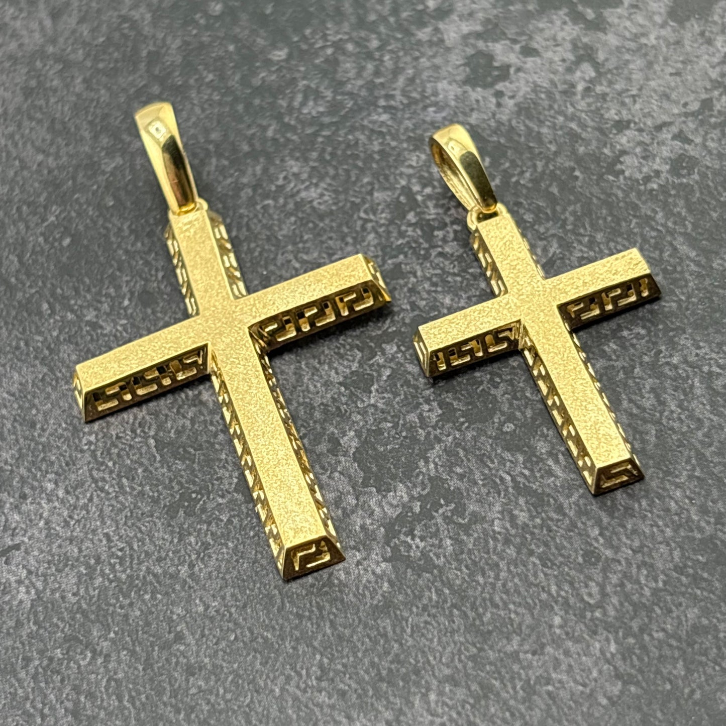 14k Gold Cross Pendants - 2 Sizes Available