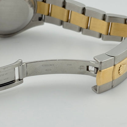 Rolex Datejust 31mm Two Tone Champagne Roman Dial Diamond Bezel Watch