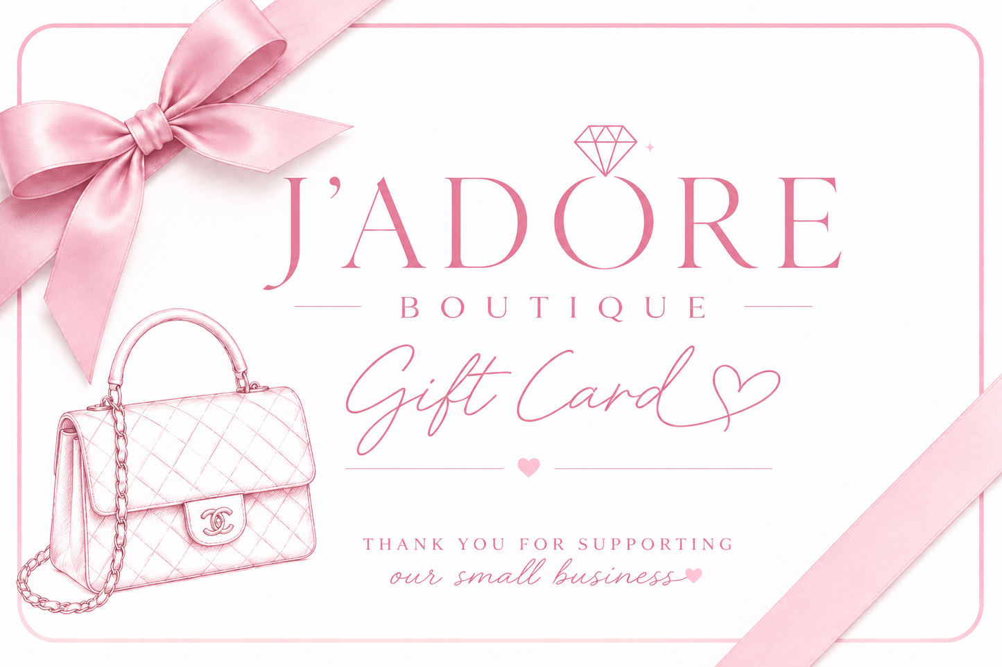 J'ADORE GIFT CARD