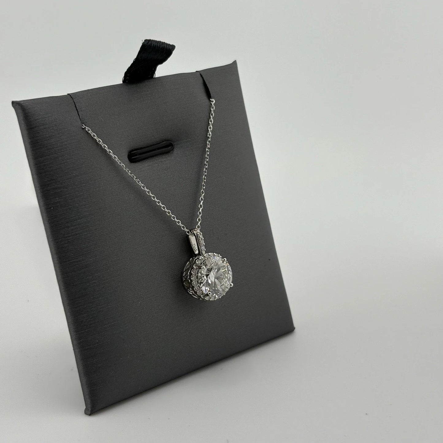 2.76CT Lab Grown Diamond Necklace 14k White Gold