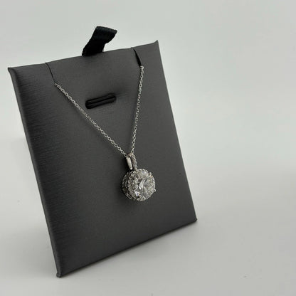 2.76CT Lab Grown Diamond Necklace 14k White Gold