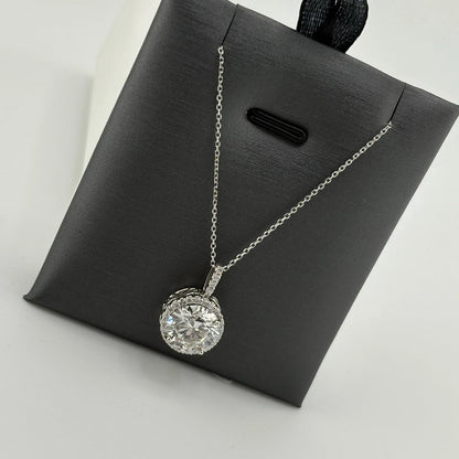 3.57CT Lab Grown Diamond Necklace 14k White Gold