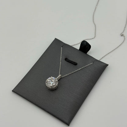2.76CT Lab Grown Diamond Necklace 14k White Gold